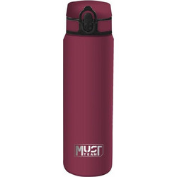 Must Monochrome Παιδικό Παγούρι Ανοξείδωτο Μπορντό 600ml