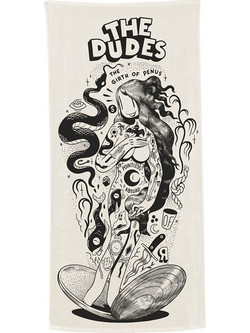 The Dudes Πετσέτα Θαλάσσης Μπεζ 90x180cm 086512