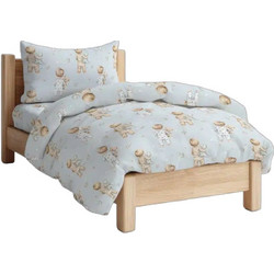 Borea Σετ Παιδικά Σεντόνια Μονά Βαμβακερά 160x250 Goodnight Light Blue 3τμχ
