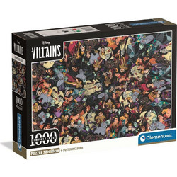 Puzzle Clementoni Impossible Disney Villains 1000 Κομμάτια
