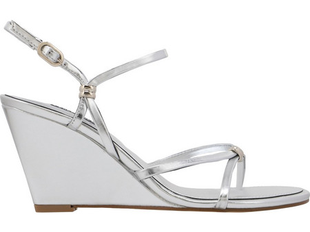 Nine West DEVVA3 Καλοκαιρινές Γυναικείες Πλατφόρμες Χαμηλές Ασημί 40-040