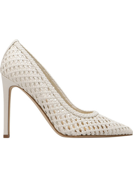 Nine West TATIANAW2 Γόβες Δερμάτινες με Τακούνι Στιλέτο Λευκές 15-150