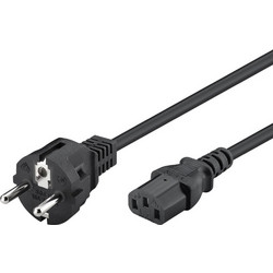 Powertech CAB-P048 Καλώδιο Τροφοδοσίας Schuko to IEC C13 1m