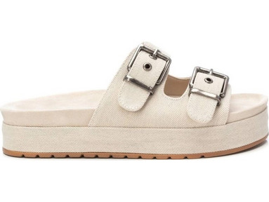 Refresh Γυναικεία Σανδάλια Suede Μπεζ 171564