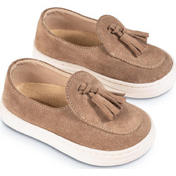 Babywalker Βαπτιστικά Loafers για Αγόρι Δερμάτινα Ανατομικά Καφέ EXC5276