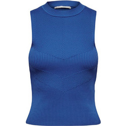Only Γυναικείο Καλοκαιρινό Crop Top Ριπ Μπλε 1525149417