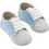Everkid Βαπτιστικά Sneakers Αγκαλιάς για Αγόρι Δερμάτινα Γκρι Γαλάζια A606P
