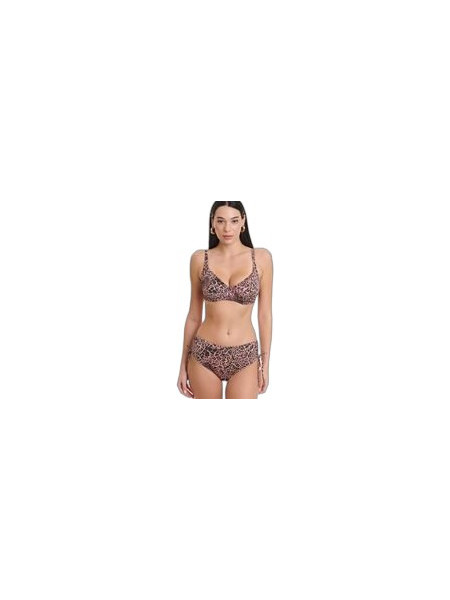 Club Neuf Bikini Slip Animal Print Ροζ CNM602312