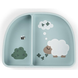 Done by Deer Μπολ Φαγητού με Χωρίσματα Tiny Farm Blue