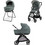 Inglesina Electa Duo 2026 Καρότσι Μωρού 2 σε 1 Studio Grey Iron Black