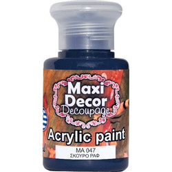 Maxi Decor 047 Dark Blue Ακρυλικό Χρώμα Ζωγραφικής 60ml