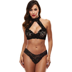 Baci Σετ Sexy Εσώρουχα με Δαντέλα Μαύρα 9894801199046