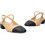 Andres Machado Γόβες Slingback Δερμάτινες με Χοντρό Χαμηλό Τακούνι Μπεζ AM6061