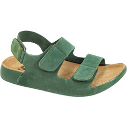 Safe Step Γυναικεία Σανδάλια Suede Ανατομικά Πράσινα 1002-17