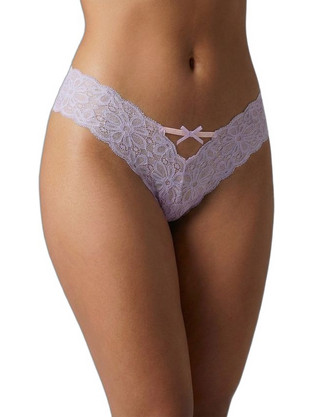 Milena By Paris Γυναικείο Sexy Brazil με Δαντέλα Λιλά 1614