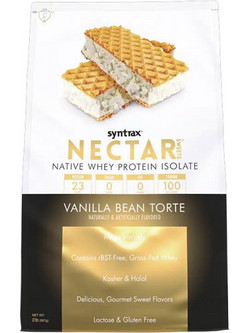 Syntrax Nectar Native Whey Isolate Vanilla Bean Torte Πρωτεΐνη Ορού Γάλακτος 907gr