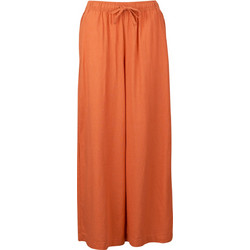 Roxy Ψηλόμεση Υφασμάτινη Γυναικεία Παντελόνα Loose Εφαρμογή Πορτοκαλί ERJNP03545-MLN0