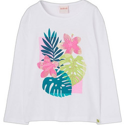Boboli Παιδικό T-Shirt Μακρυμάνικο Λευκό 413008-1100