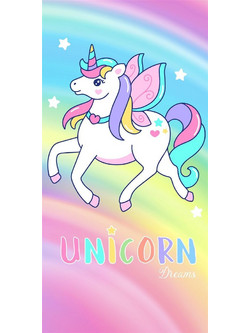 Dimcol Unicorn 458 Παιδική Πετσέτα Θαλάσσης 70x140cm