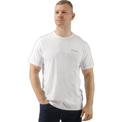 Columbia Ανδρικό Αθλητικό T-Shirt Λευκό 2155021-101