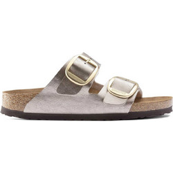 Birkenstock Arizona Big Buckle Δερμάτινα Γυναικεία Σανδάλια Ανατομικά Χρυσά 1020882