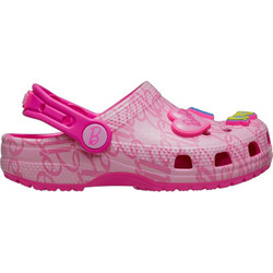 Crocs Barbie Παιδικά Παπούτσια Θαλάσσης για Κορίτσι Ανατομικά Ροζ Φούξια 211407-90H