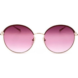 Longchamp LO131S 721 Γυναικεία Γυαλιά Ηλίου Στρογγυλά Μεταλλικά Χρυσά με Ροζ Φακό