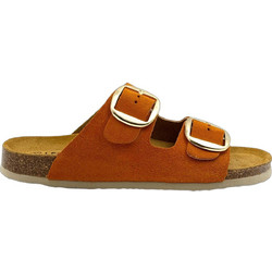 Plakton Γυναικεία Σανδάλια Suede Ανατομικά Πορτοκαλί 185983