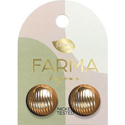 Farma Bijoux Γυναικεία Σκουλαρίκια Καρφωτά από Ορείχαλκο Xρυσά 8057461380341