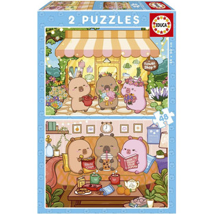 Παιδικό Puzzle Educa Capyfun 2x48 Κομμάτια
