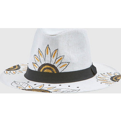 Verde Γυναικείο Καπέλο Fedora Ψάθινο Λευκό 05-0826