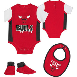 Nike Σετ Ρούχων για Νεογέννητο Αγόρι NBA Chicago Bulls Point Play Κόκκινα 3τμχ