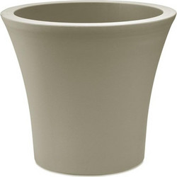 Plastona City 25 Γλάστρα Στρογγυλή Πλαστική Γκρι 25x22cm 10.11.0052