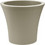 Plastona City 25 Γλάστρα Στρογγυλή Πλαστική Γκρι 25x22cm 10.11.0052