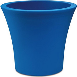 Plastona City 30 Γλάστρα Στρογγυλή Πλαστική Μπλε 30x26.5cm 10.11.0092