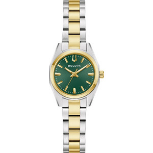 Bulova Γυναικείο Ρολόι με Ασημί Χρυσό Μεταλλικό Μπρασελέ 98L329