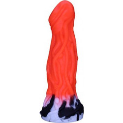 Guilty Toys Fantasy Alien Dildo με Βεντούζα 20.3cm Κόκκινο Μωβ