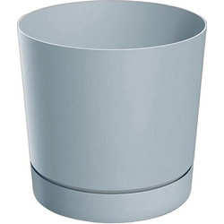 Next Γλάστρα Στρογγυλή Πλαστική Γκρι 17.8x17.5cm 33543-08