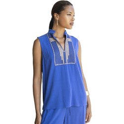 AGGEL Γυναικείο Καλοκαιρινό Top Royal Blue SS61134KF