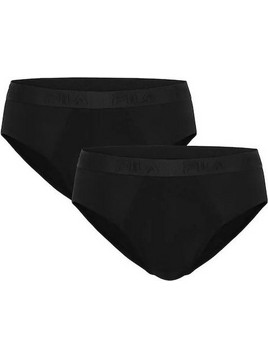 Fila Ανδρικά Σλιπ Βαμβακερά Μαύρα 2Pack FU5382-200