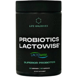 Life Unlocked Probiotics Lactowise Προβιοτικά & Πρεβιοτικά 90 Κάψουλες