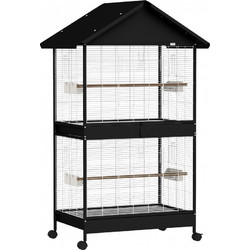 PawHut Κλουβί Πτηνών 94x70x158cm D10-111V00BK