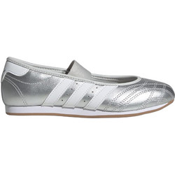 Adidas Taekwondo Παιδικές Μπαλαρίνες Ύφασμα Ανατομικές με Λάστιχο Ασημί KJ8241