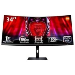 Xiaomi G34WQi 2026 Ultrawide VA HDR Curved Gaming Monitor 34" 3440x1440 QHD 180Hz 1ms