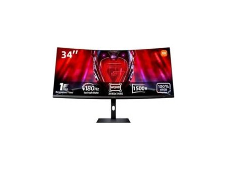 Xiaomi G34WQi 2026 Ultrawide VA HDR Curved Gaming Monitor 34" 3440x1440 QHD 180Hz 1ms