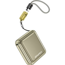 Awei PA-5 Power Bank 10000mAh 22.5W με Θύρα USB-A & Θύρα USB-C Gold