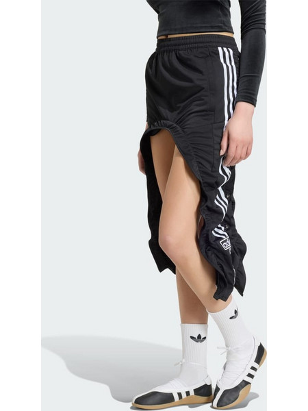 Adidas Adibreak Μίντι Φούστα Υφασμάτινη Μαύρη KR7124