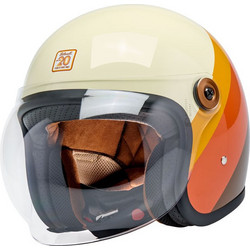 Biltwell Tahoe 20th Anniversary Beige Orange Red Κράνος Μηχανής Jet