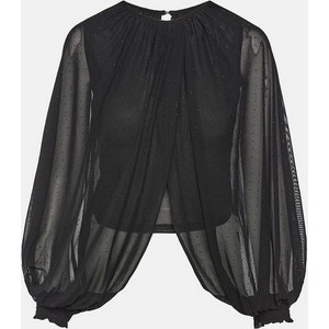 Lynne Γυναικείο Χειμερινό Crop Top Μαύρο 054-510031-80