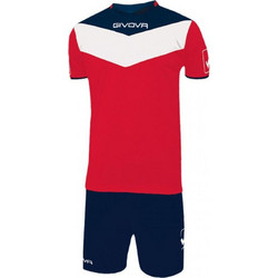 Givova Kit Campo Στολή Ποδοσφαίρου Κόκκινη Μαύρη Λευκή KITC53.1204